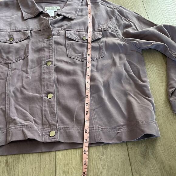 Coldwater Creek Women’s Lavender Tencel Jacket Size XL - Picture 5 of 5